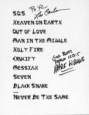 Set List